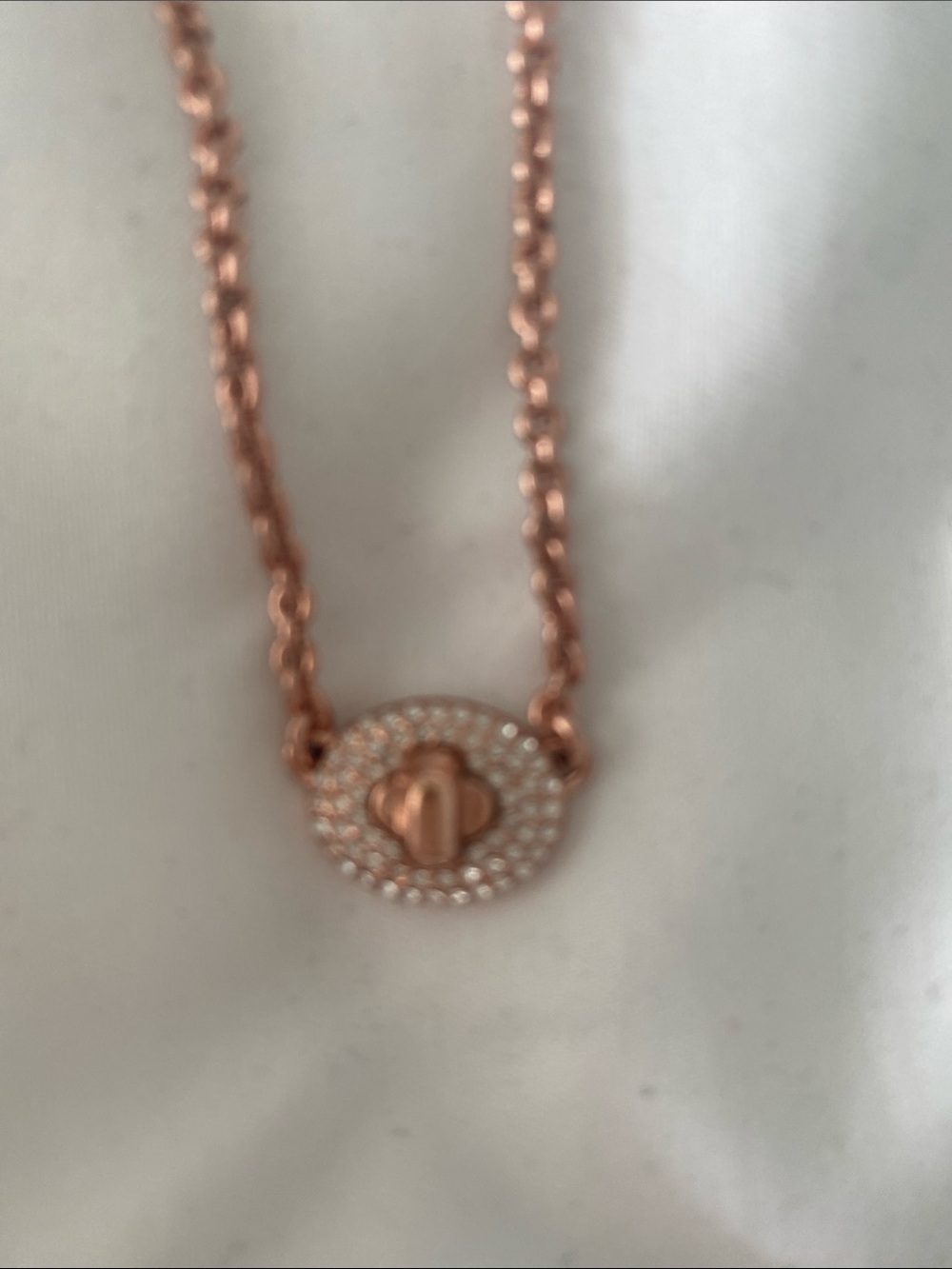 Coach Rose-Gold Coloured Chain Necklace